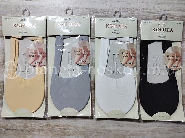 Следы женские «КОРОНА» с хлопковым следом, не глубокие, ассорти, WB0504-5. Следы женские «КОРОНА» с хлопковым следом, не глубокие, ассорти, WB0504-5.