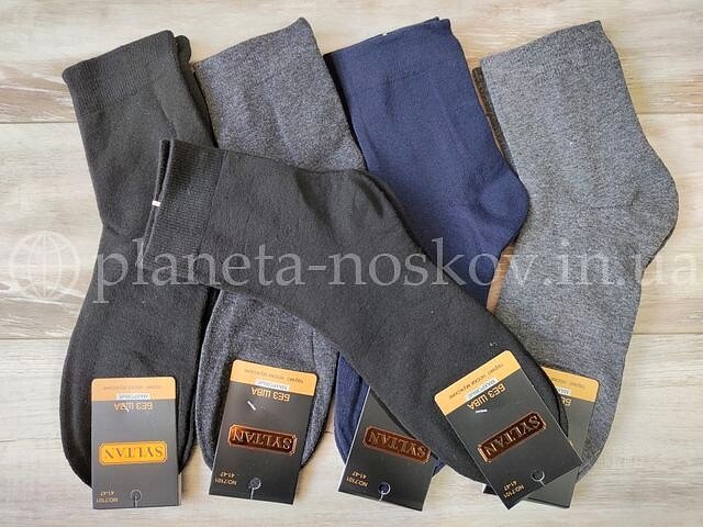 Носки мужские зимние ТМ «SYLTAN» хлопковые, внутри махровые, средней высоты, арт. 7101.