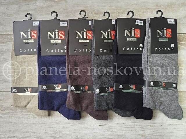 Качественные носки мужские, ВЕСНА-ОСЕНЬ «NIS» стрейчевые, СУПЕРКАЧЕСТВО, ассорти.